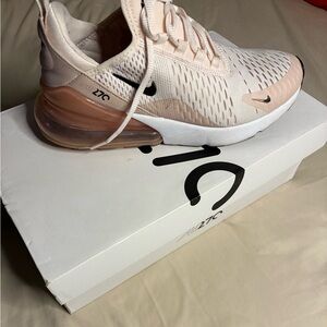 Nike Women's Air Max 270 in Pink and White